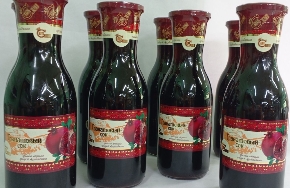 Гранатовый Сок SHAH GRAND 8 по 1л Азербайджанский продукт прямого отжима.  #1