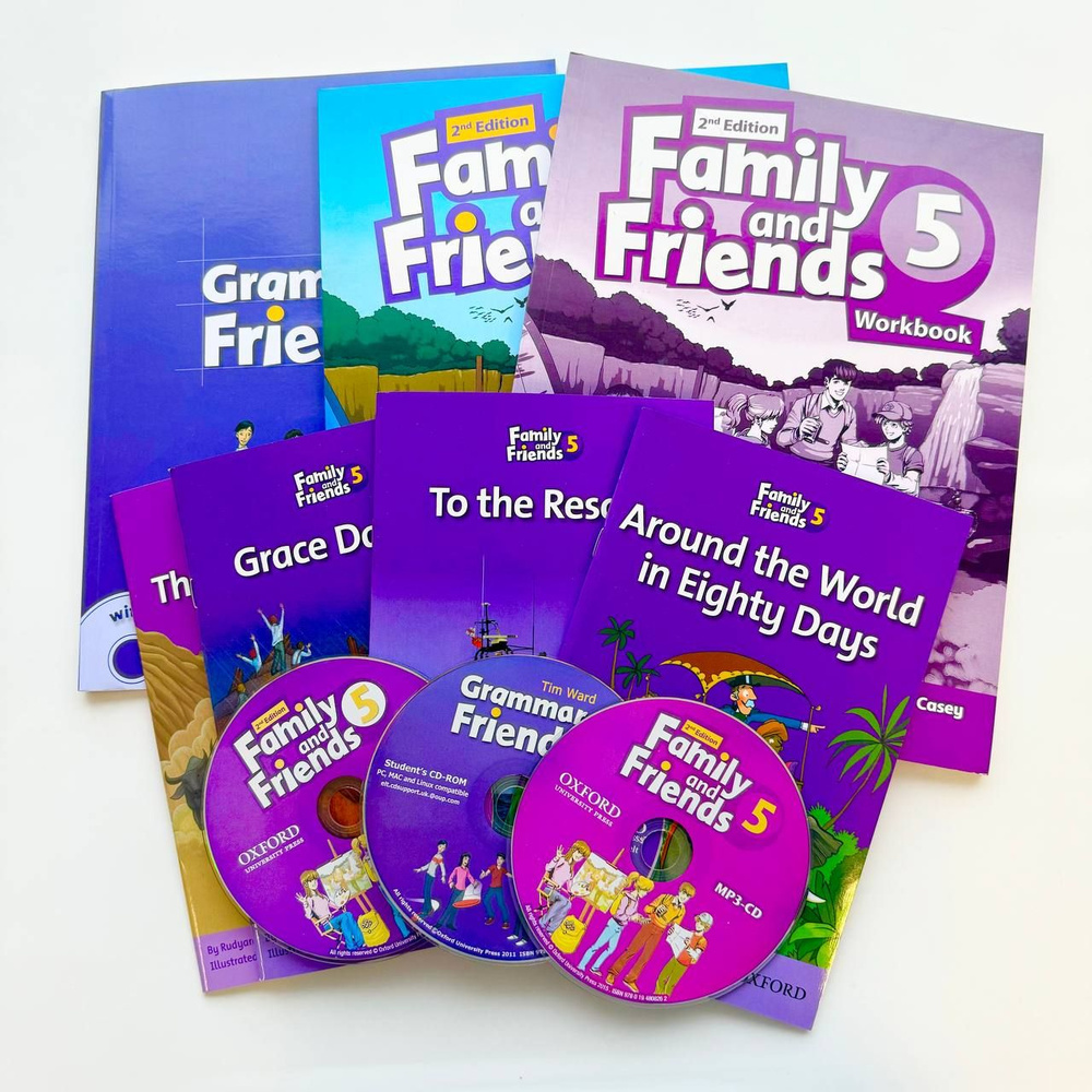 Family and Friends 5 (2nd edition) Class Book + Workbook + Grammar friends 5 + Readers + CD | Симмонс #1
