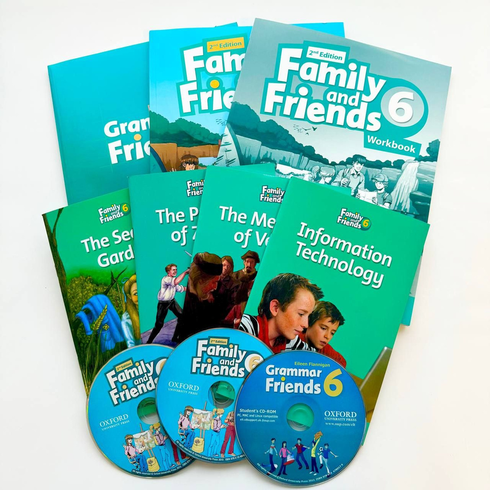 Family and Friends 6 (2nd edition) Class Book + Workbook + Grammar friends 6 + Readers + CD | Симмонс #1