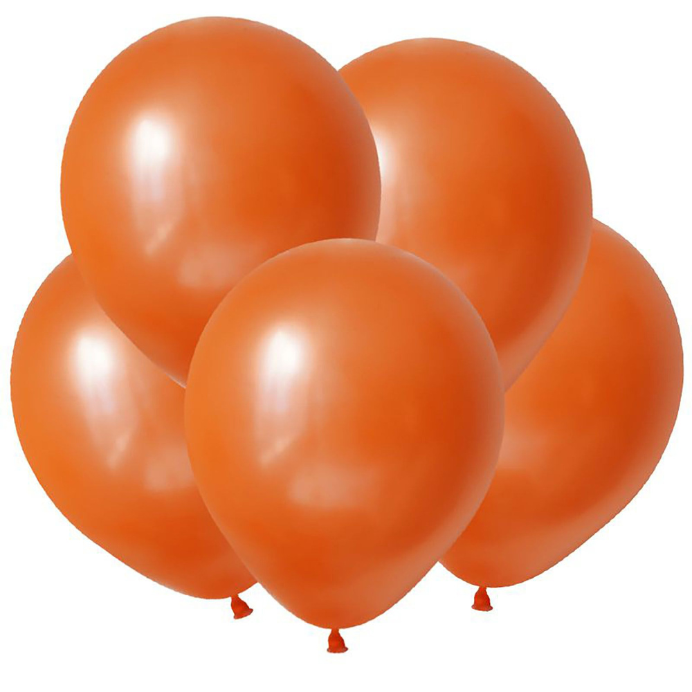 Воздушные шары 100 шт. / Оранжевый, Пастель / 12,5 см #1