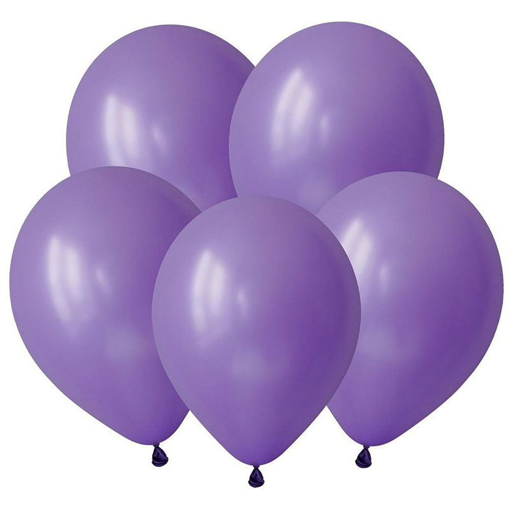 Воздушные шары 100 шт., 30 см / Лаванда, Пастель / DECOBAL, Вьетнам  #1