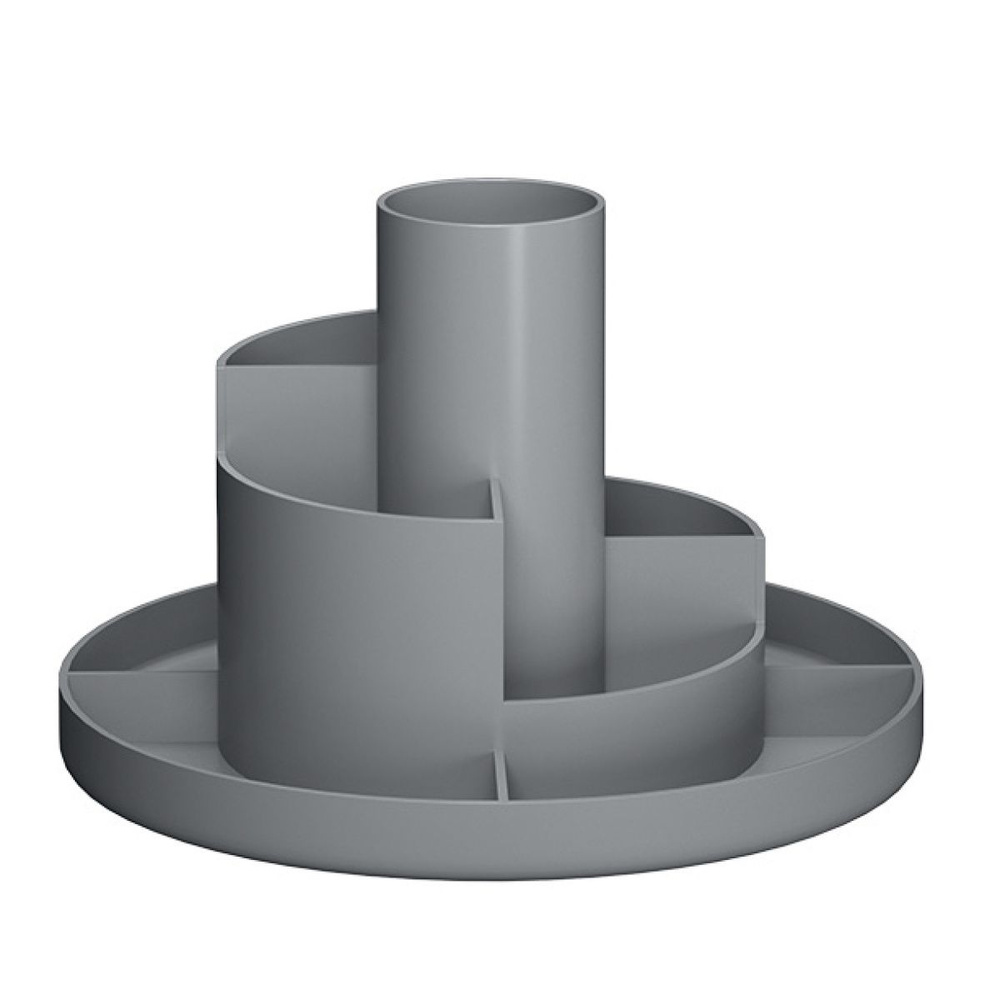 Органайзер настольный, 10 отделов, пластик, серый, вращающийся, "Sphere", Erich Krause, 61574  #1