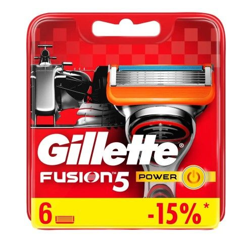 Gillette Сменные кассеты Fusion5 Power, 6 шт. #1