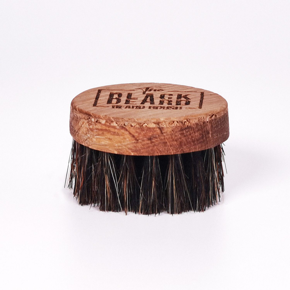 Щетка для бороды и усов BlackBeard - Круглая (ручная работа) #1