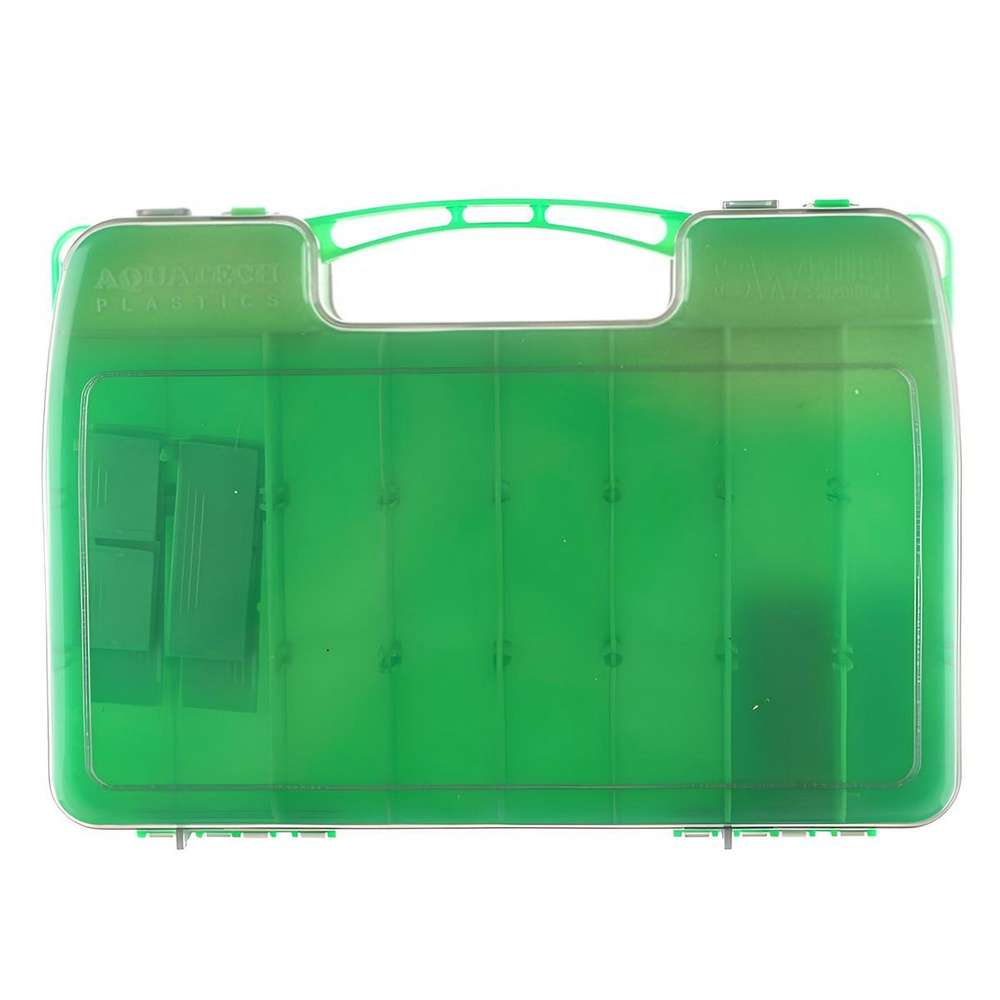 Коробка для приманок двухсторонняя Aquatech 17246 (300х200х60мм) зеленая  #1