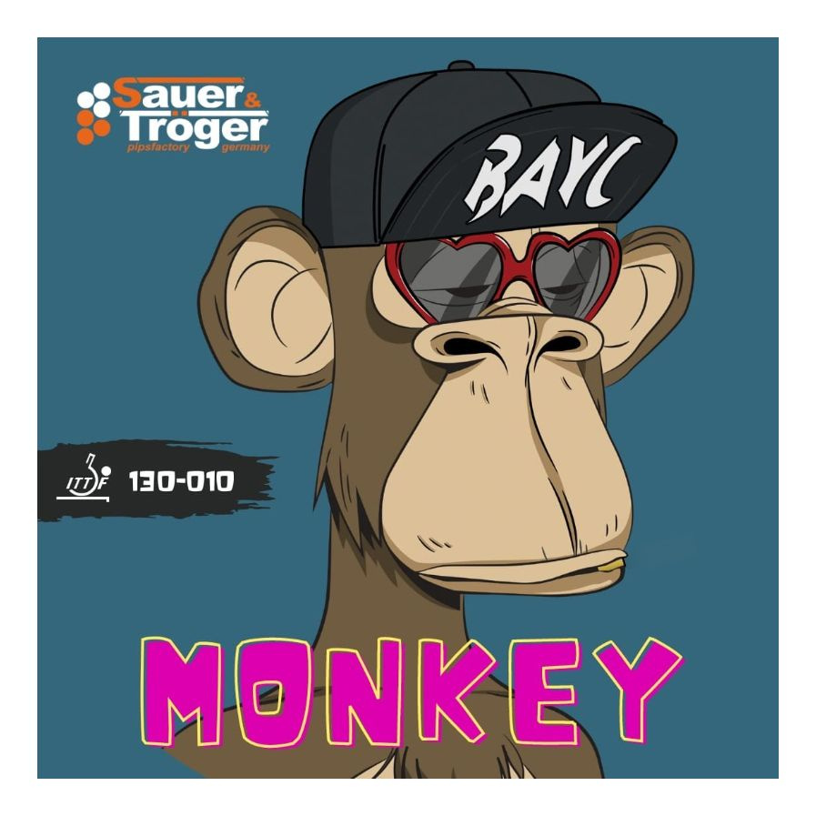 Накладка Sauer&Troger Monkey, синяя, без губки (ох), длинные шипы #1