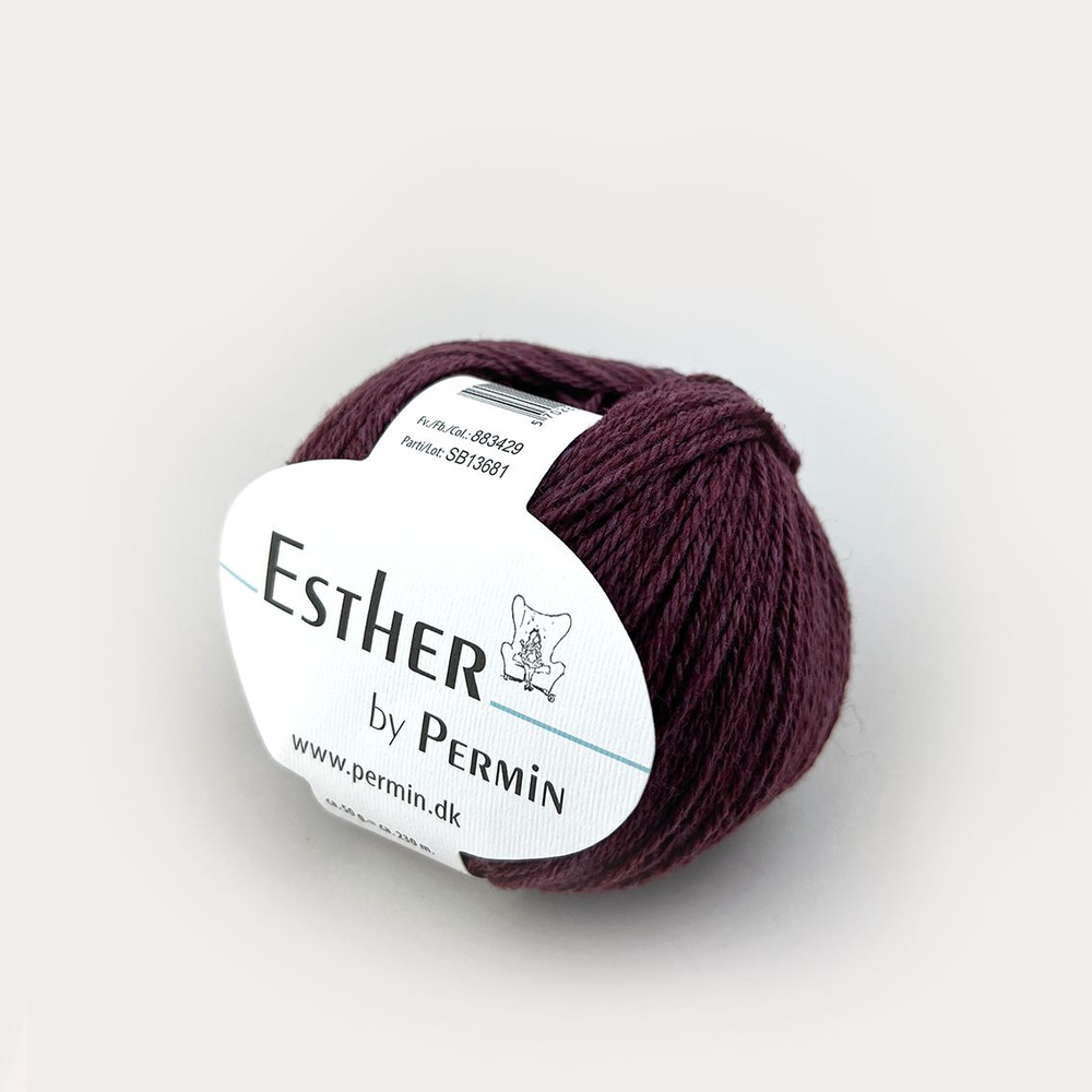 Пряжа для вязания Permin Esther (883429 Cassis) #1