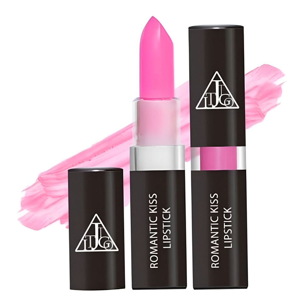 Jigott, Кремовая помада для губ, Romantic Kiss Lipstick 07, Spring Pink, 3,5 грамм  #1