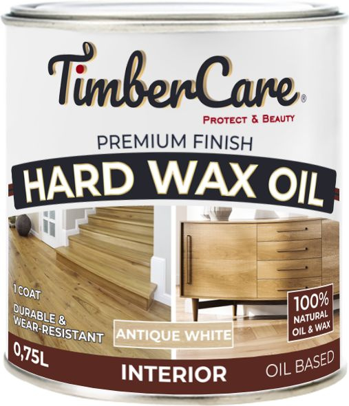 Масло-воск TimberCare Hard Wax Oil античный белый 0,75л #1