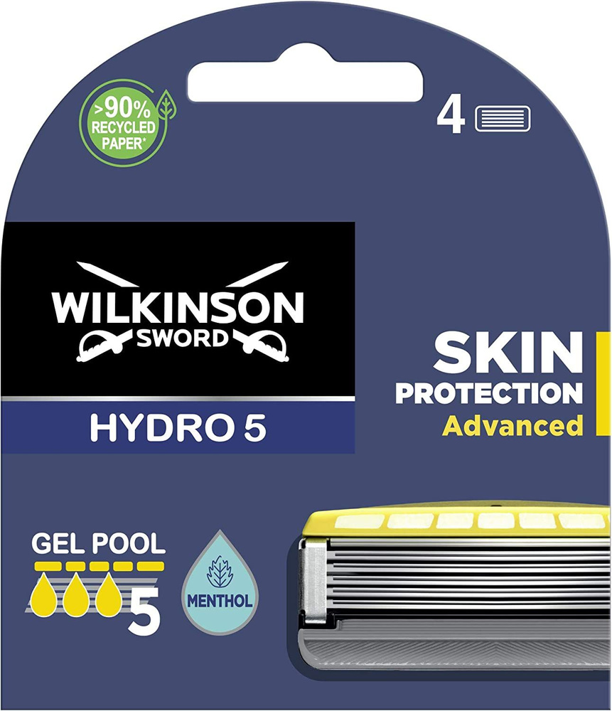 Wilkinson Sword / Schick Hydro 5 Skin Protection Advanced / Сменные кассеты для бритв SENSE, 4 шт.  #1