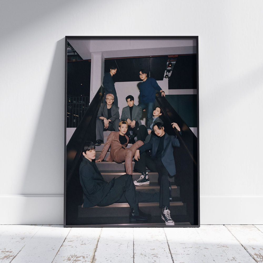 Плакат на стену для интерьера ATEEZ (Общее 4) - Постер по K-POP музыке формата A4 (21x30 см)  #1