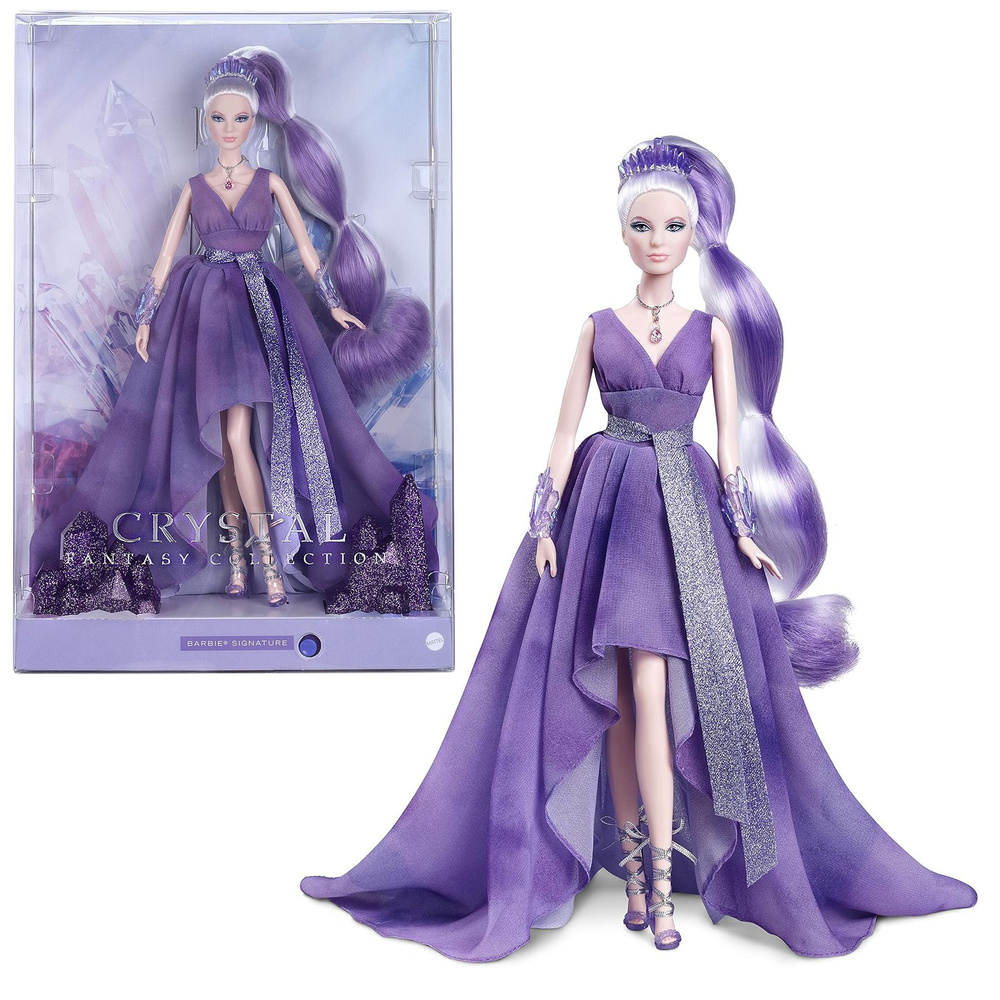 Кукла Mattel Barbie Signature, Кристалл, аметист Коллекция фантазий GTJ96 02  #1