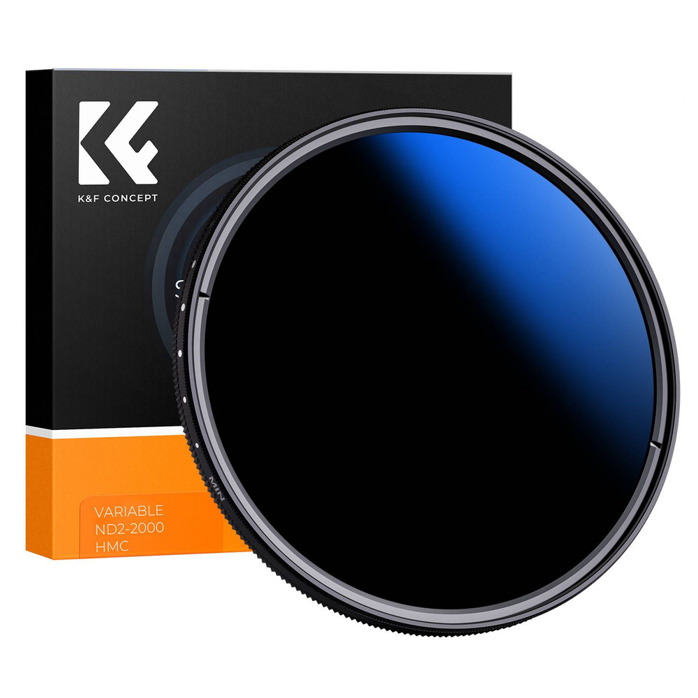 Фильтр K&F 58 мм Nano C с переменной величиной ND2-ND2000 нейтрально серый (1-11 stops) для объектива #1