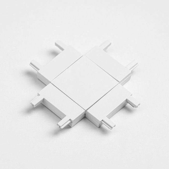 Коннектор ультратонкий х-образный белый 4,6х4,6х0,6 см #1