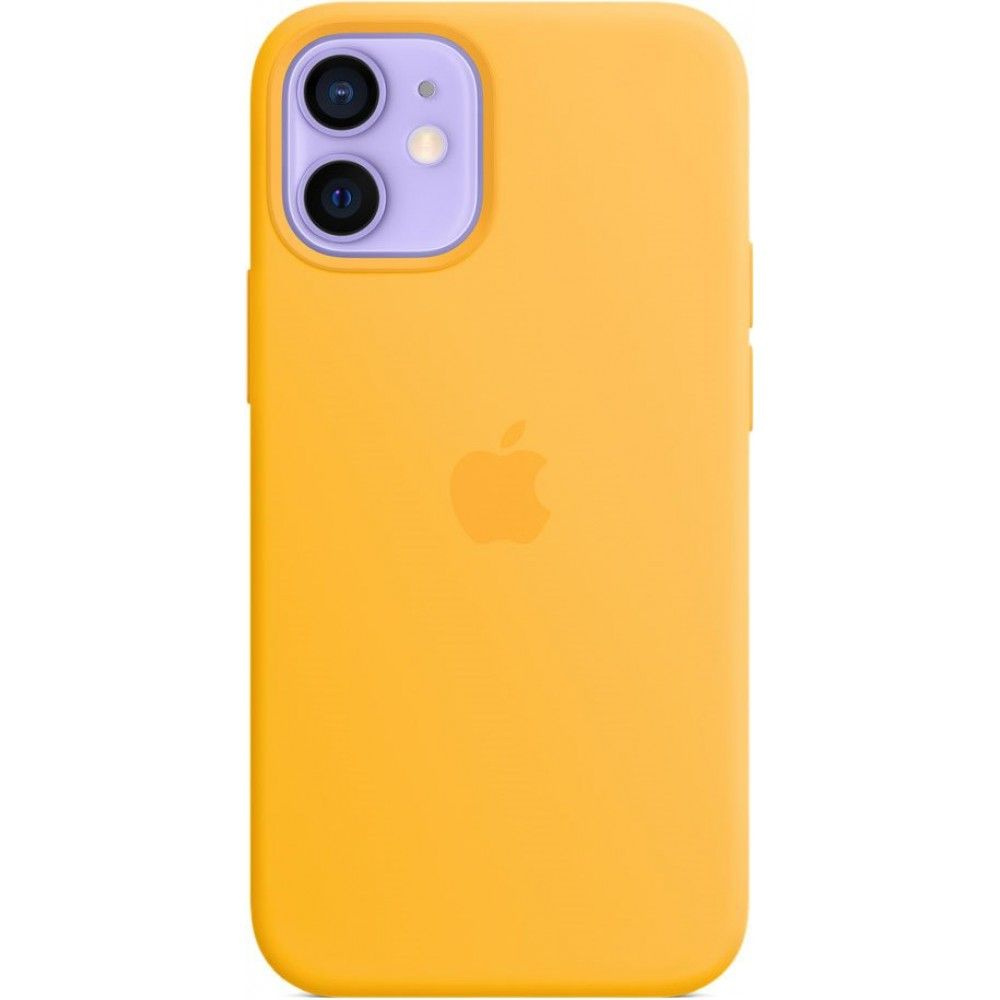 Чехол силиконовый Apple iPhone 12 mini Silicone Case Sunflower (Ярко-жёлтый) MKTM3ZE/A  #1