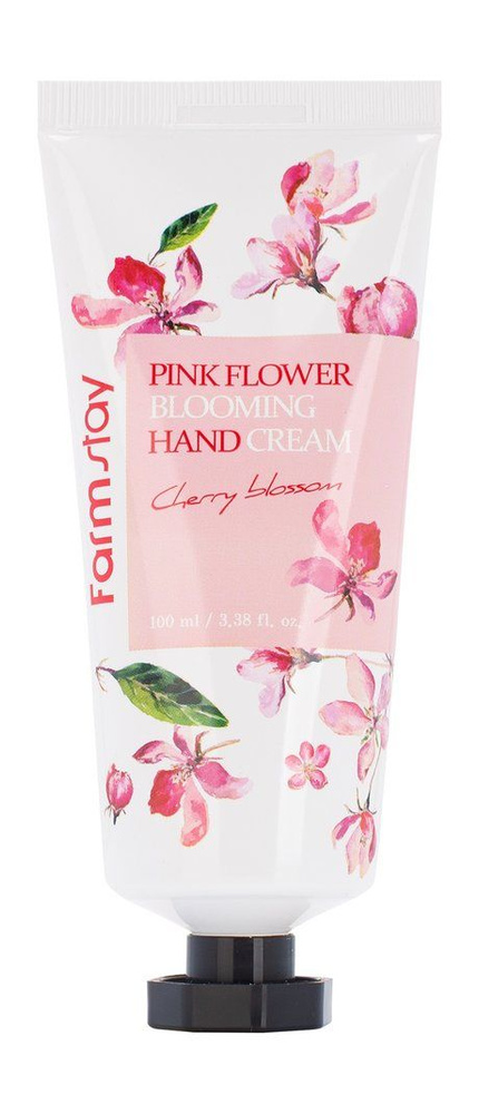 Крем для рук с экстрактом вишневого цвета Pink Flower Blooming Hand Cream Cherry Blossom, 100 мл  #1