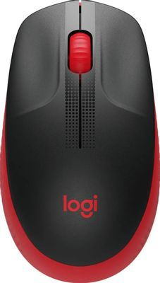 Мышь Logitech M190 черный/красный (1000dpi) беспроводная USB (2but) 910-005915  #1