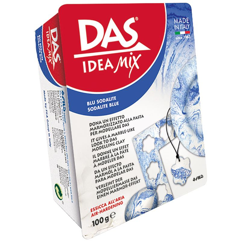 Масса для лепки "Das idea mix", 100 гр., имитация камня, голубой #1