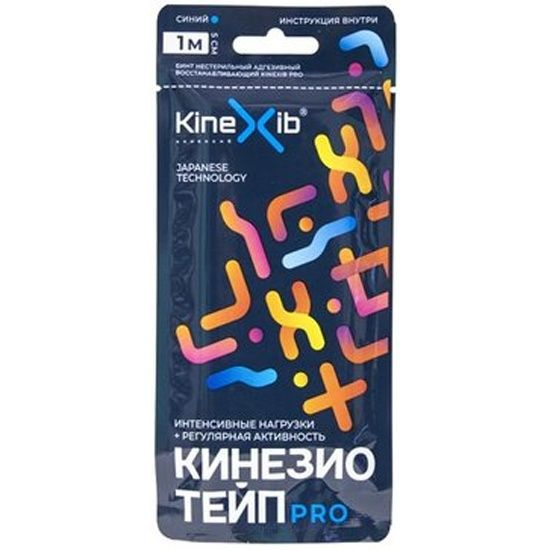 Кинезио-тейп Kinexib Pro 1м х 5см синий #1