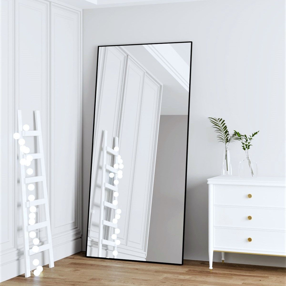 Настенное зеркало большое навесное в раме во весь рост в стиле лофт в прихожую или в коридор, TODA ALMA #1