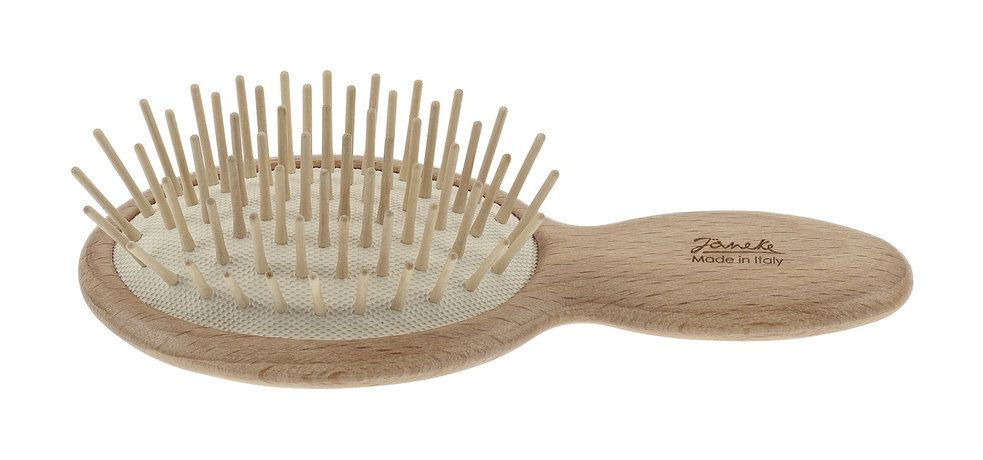 Щетка для волос Wooden oval shaped Hair Brush, small size #1