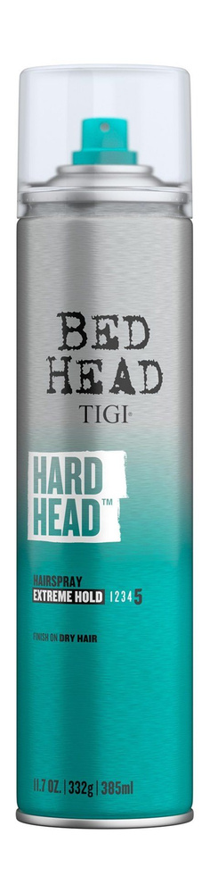 Лак для суперсильной фиксации волос Bed Head Hard Head Hairspray, 385 мл  #1