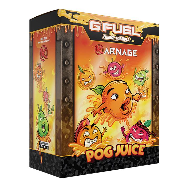 Коллекционный набор GFUEL Karnage Pog Juice (Маракуйя, Апельсин, Гуава), Шейкер + 40 порций, 280 г  #1
