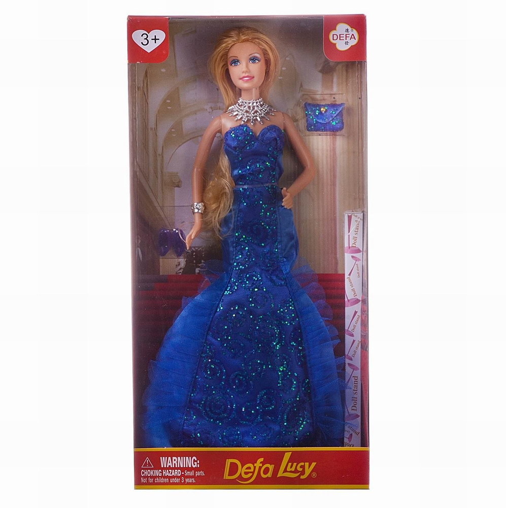 Кукла Defa Lucy "Светский прием" в синем платье 29см #1