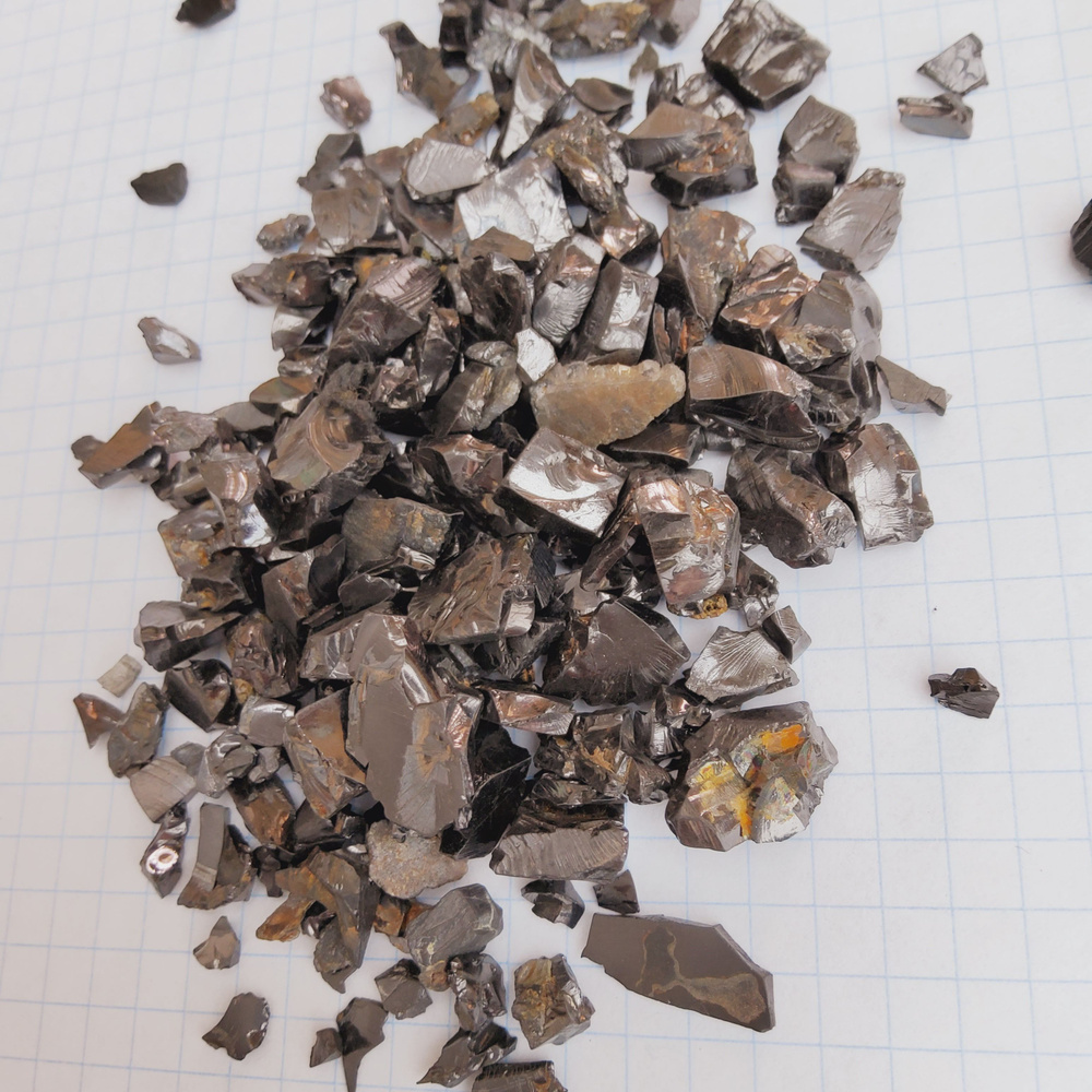 Набор Шунгит элитный натуральный камень крошка 1-17 мм для очистки воды 250г  #1
