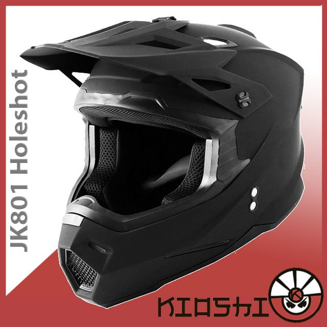 Шлем кроссовый KIOSHI JK801 Holeshot M(57-58) черный матовый #1