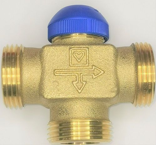 Термостатический клапан Herz Calis-TS-RD трехходовой 3/4 #1