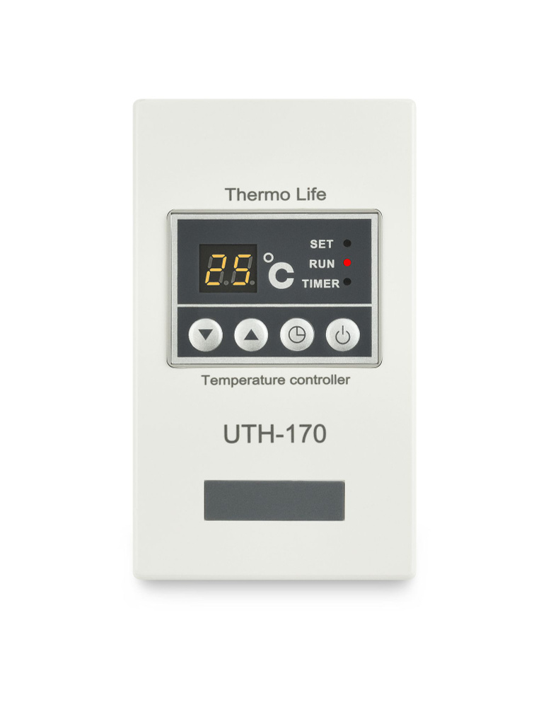 TermoLife Терморегулятор/термостат до 4000Вт Для инфракрасного отопления, Для теплого пола, черно-серый, #1