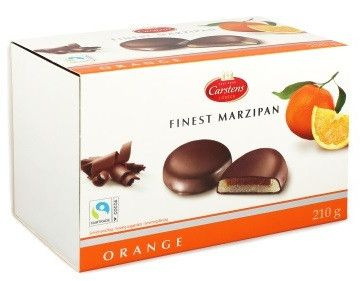 Carstens конфеты с марципаном апельсином в роме 210г карт/уп #1