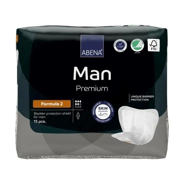 Прокладки для мужчин Abena Man Formula 2, 15 шт. #1