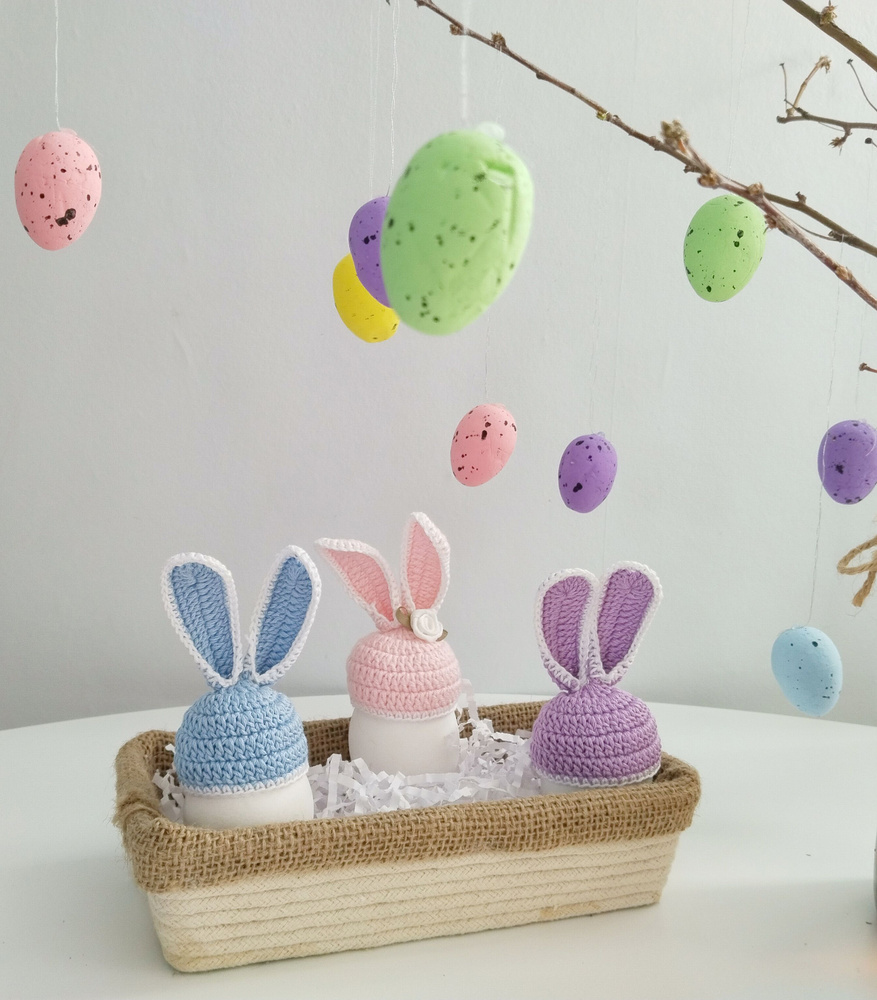 декор "Кролик", декоративная шапочка для яиц, украшения #1