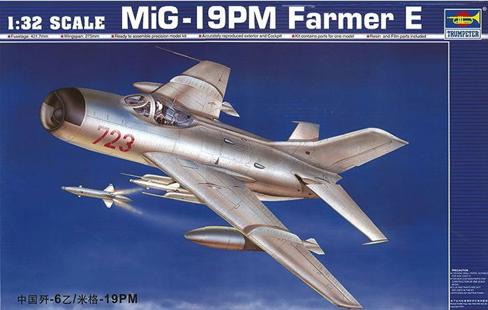 Сборная модель самолета Trumpeter Aircraft -Mig-19pm farmer e/CHN f-6b, масштаб 1/32  #1