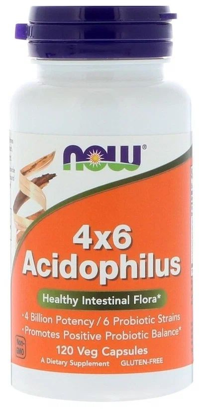 NOW Acidophilus (120 veg caps)(Ацидофилус, Пробиотик, Бифидо и Лактобактерии)  #1