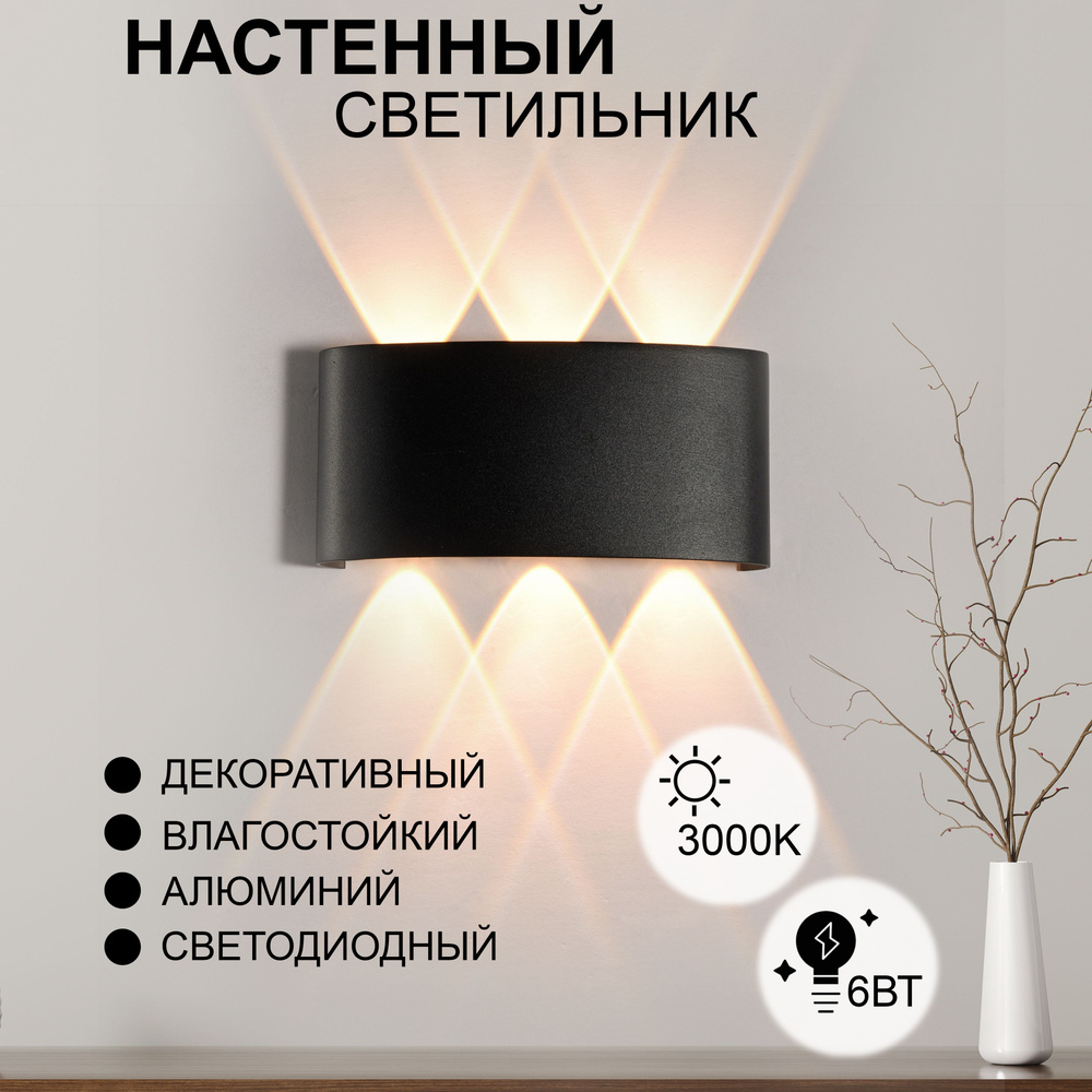 AINE LIGHT Настенный светильник, LED, 6 Вт #1