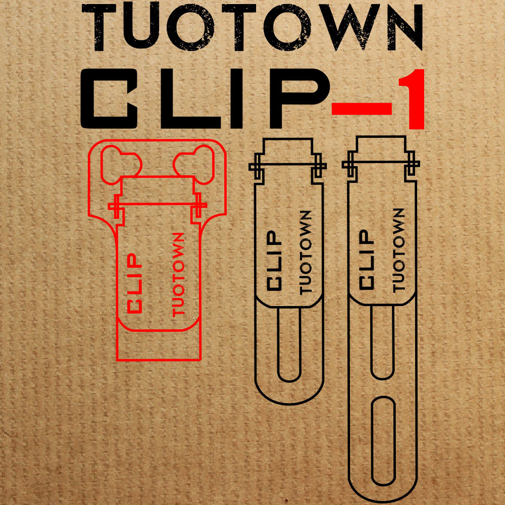 Клипса для тактических ножен, Tuotown CLIP-01, (металлическая, из стали) 5.7 см  #1