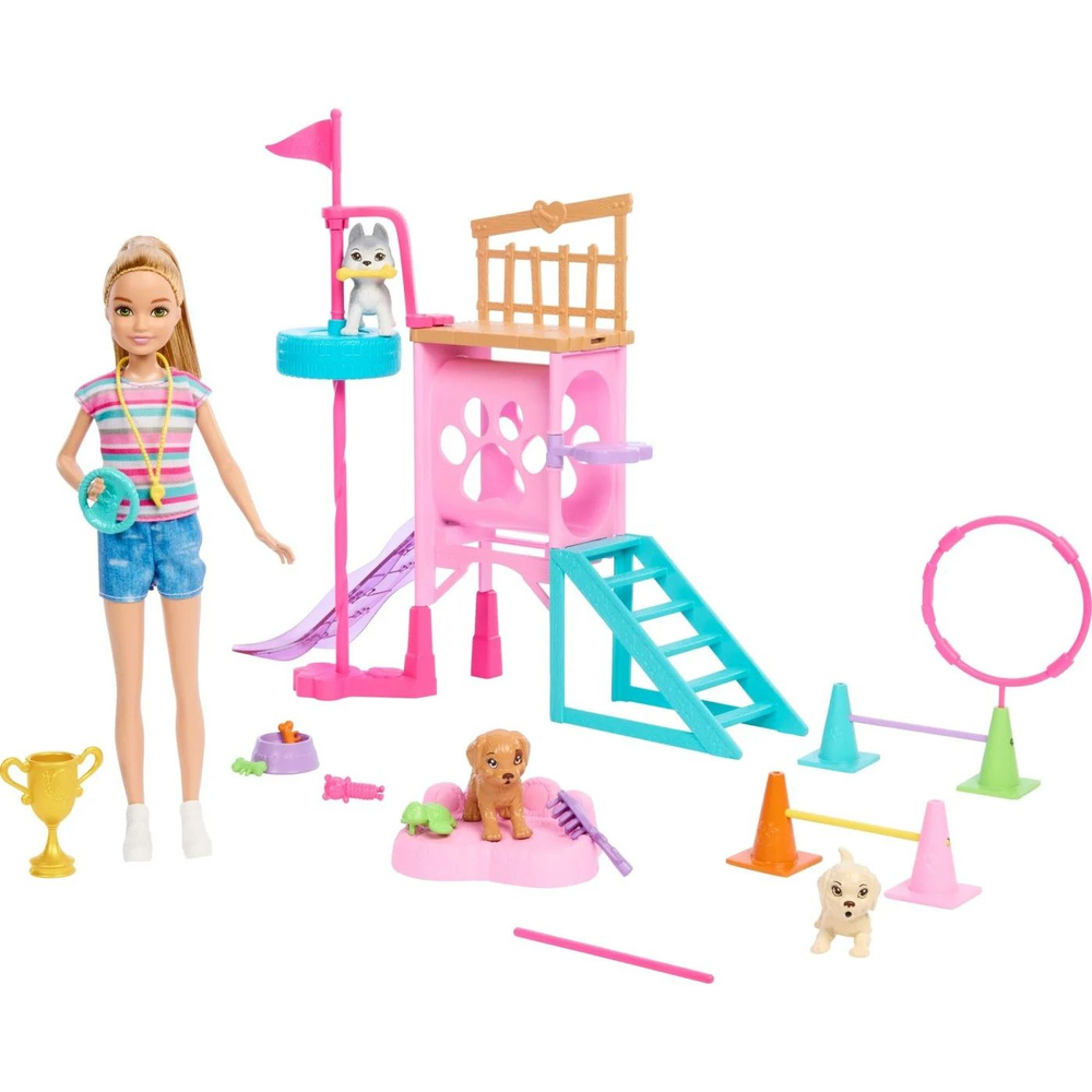 Кукла Barbie Игровая площадка для собак (HRM10) #1