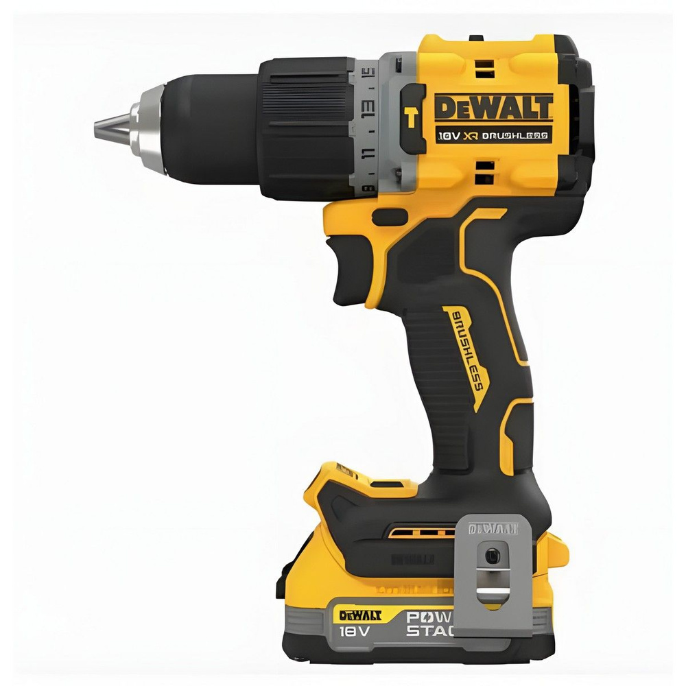 Дрель аккумуляторная ударная DEWALT DCD805E2T-QW #1