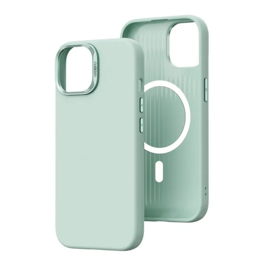 Чехол-накладка WIWU Vegan Leather Phone Case for Apple iPhone 15 SP-019 Green (Зеленый)  #1