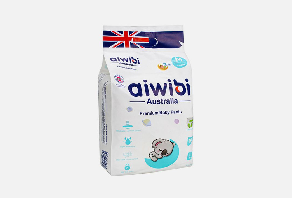 Трусики-подгузники 6-11кг / Aiwibi Australia, Premium M / 11мл #1