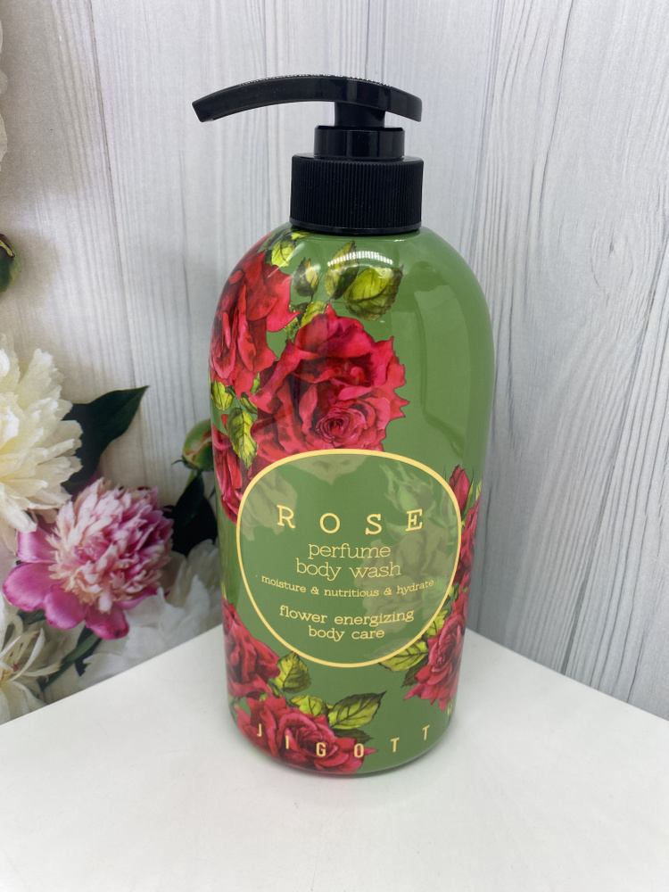 JIGOTT/Лосьон для тела парфюмированный с экстрактом розы Jigott Rose Perfume Body Lotion, 500ml  #1