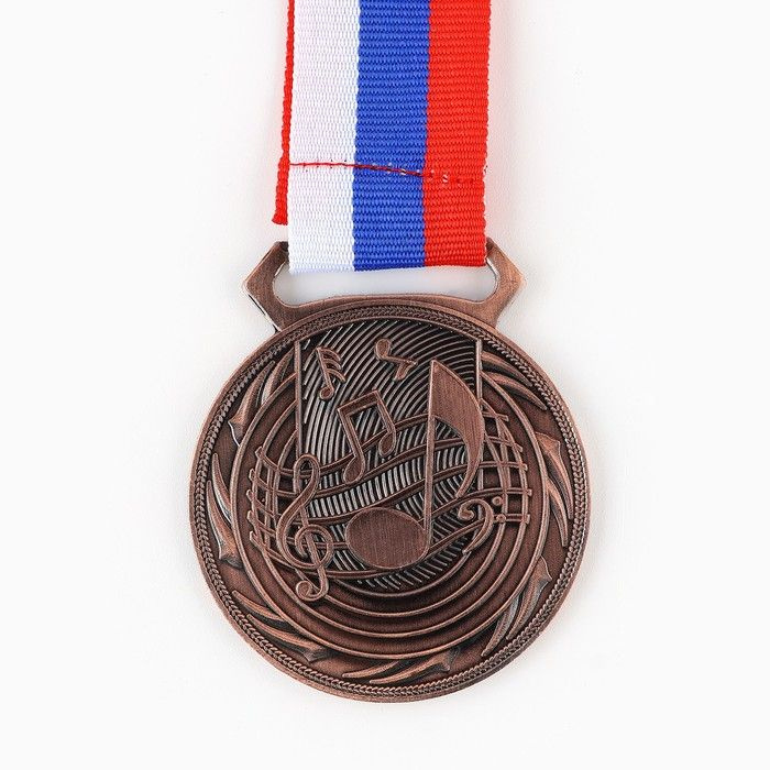 Медаль тематическая 196 Музыка, бронза, d 5 см #1