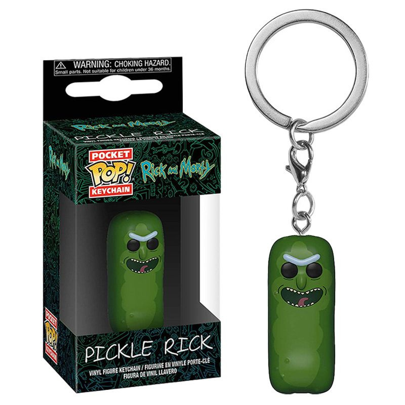 Брелок на ключи Pocket pop keychain PICKLE RICK #1