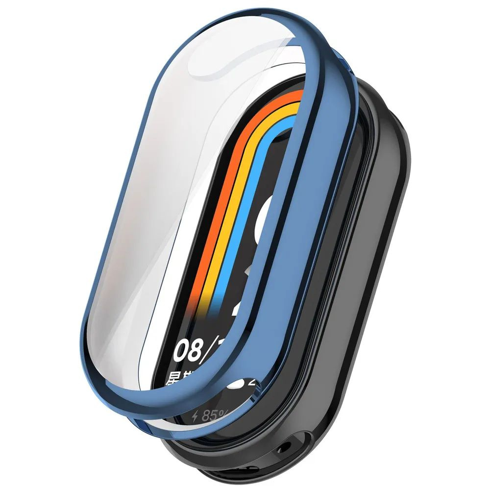 Силиконовый чехол для Xiaomi Mi Band 8 / Защитный бампер противоударный для фитнес-браслета Ксиоми Ми #1