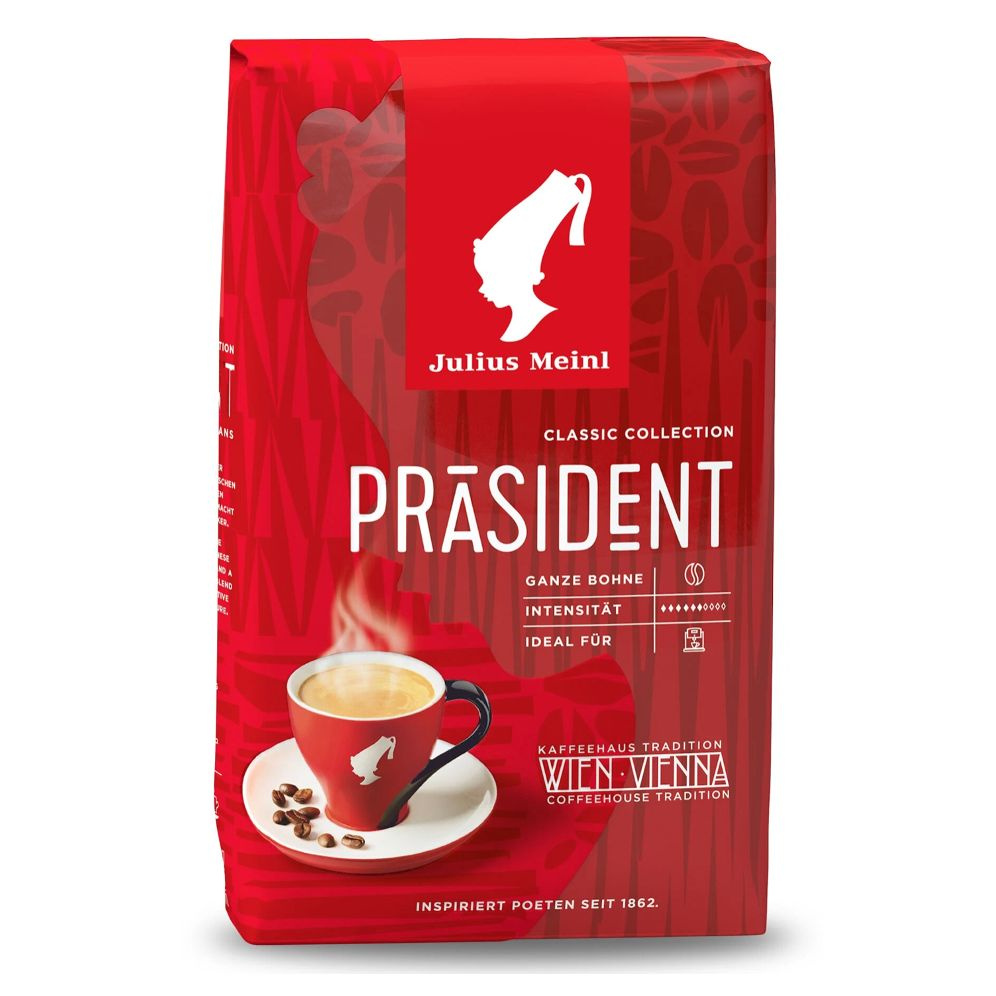 Кофе в зернах Юлиус Мейнл Президент 500 грамм #1