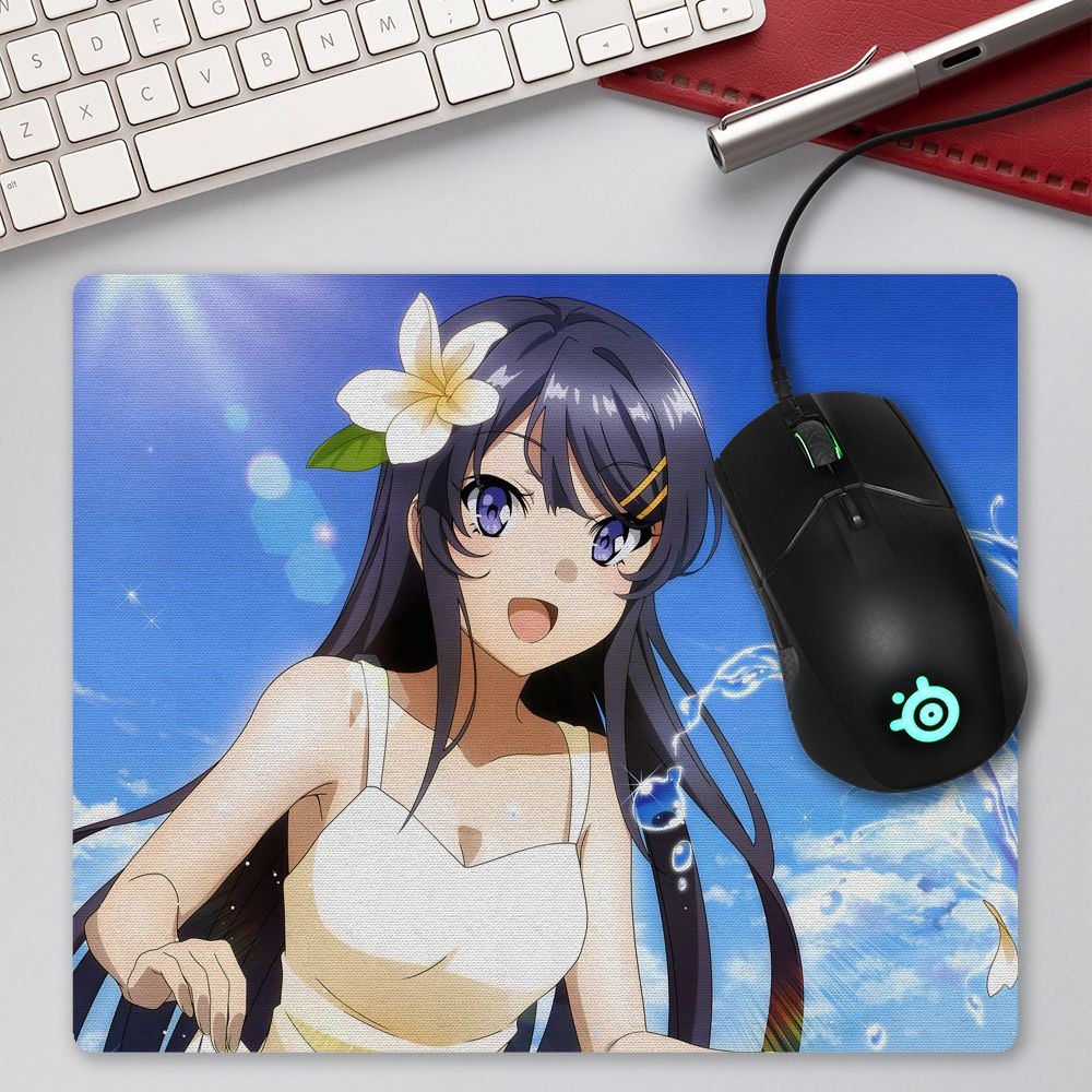 Коврик для мышки Rascal Does Not Dream of Bunny Girl Senpai - Mai Sakurajima #1