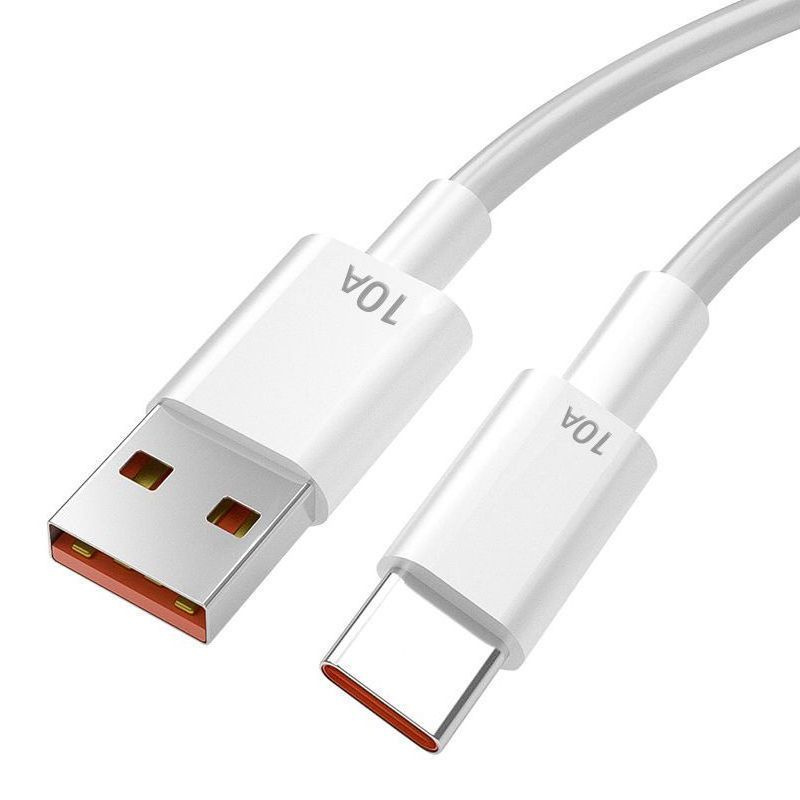 USBTOP Кабель для мобильных устройств USB Type-C/USB 2.0 Type-A, 1 м, белый, оранжевый  #1